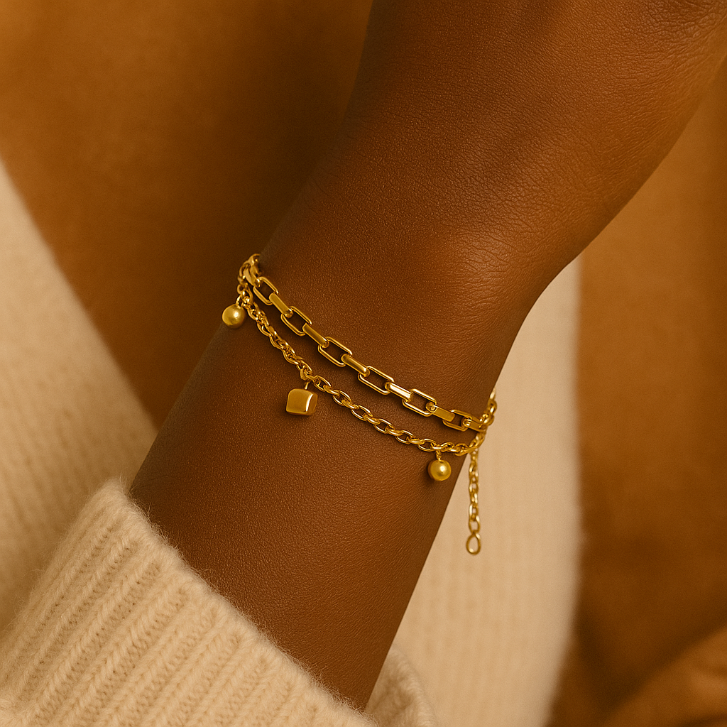 Golden Luxe Layered Bracelet