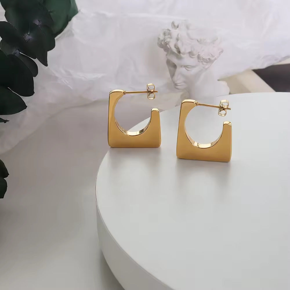 Golden Arcadia Geometric Earrings