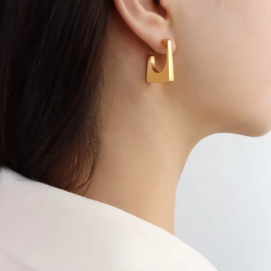 Golden Arcadia Geometric Earrings