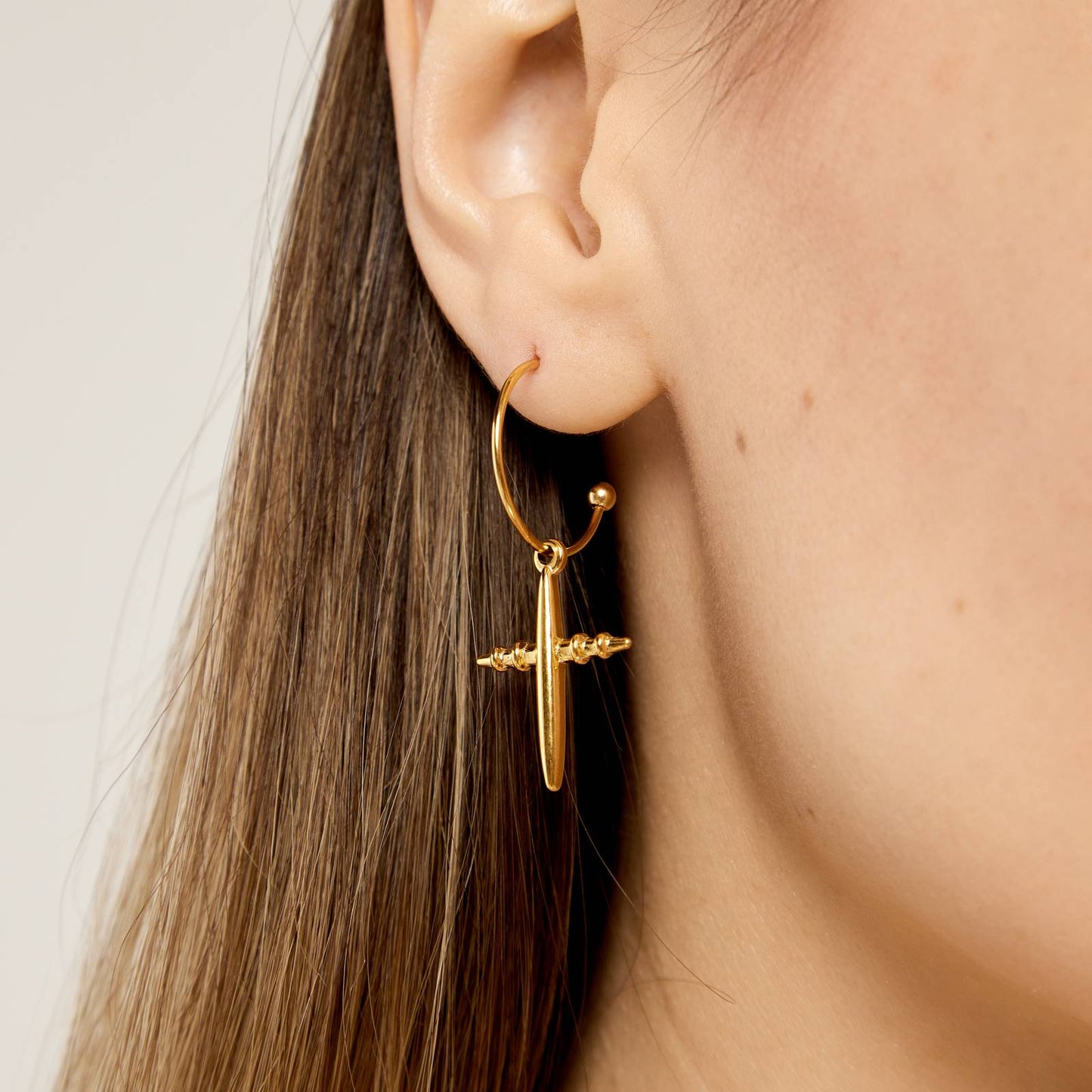 Divine Cross Dangle Earrings