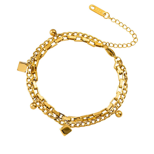 Golden Luxe Layered Bracelet