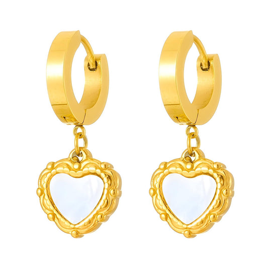 Gilded Love Reflection Hoops