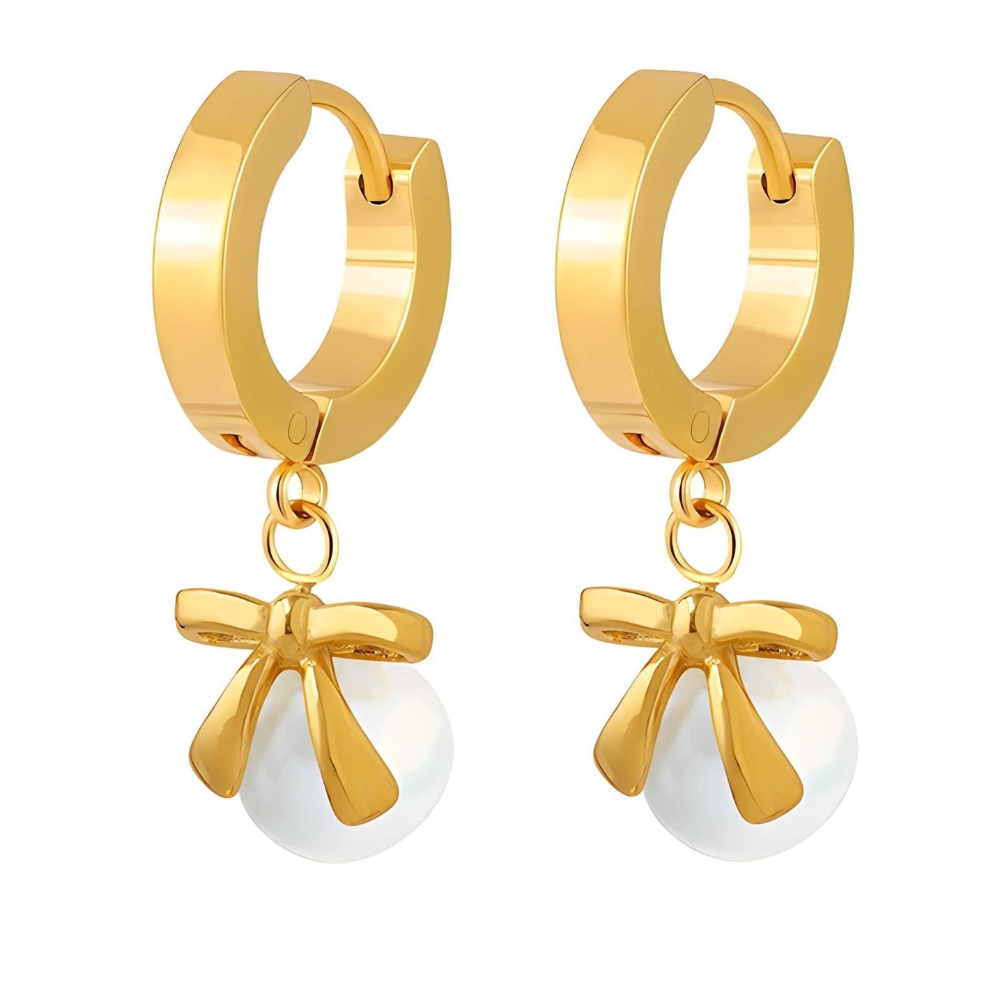 Pearlescent Bow earrings